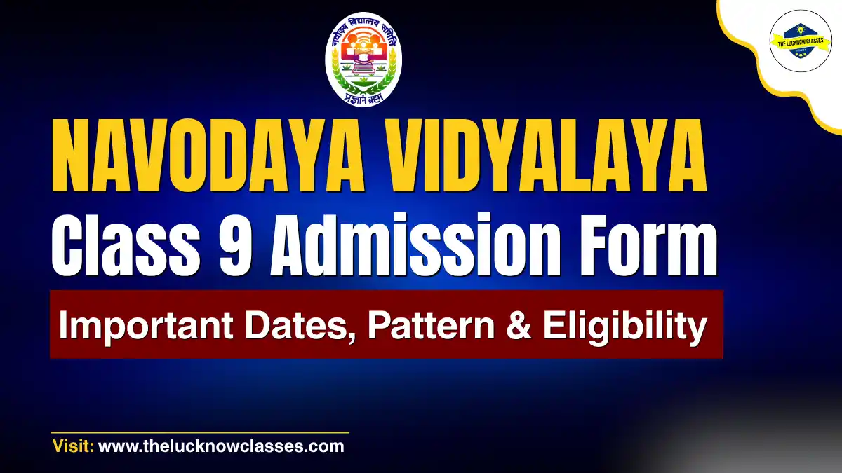 JNV Admission Form Class 9