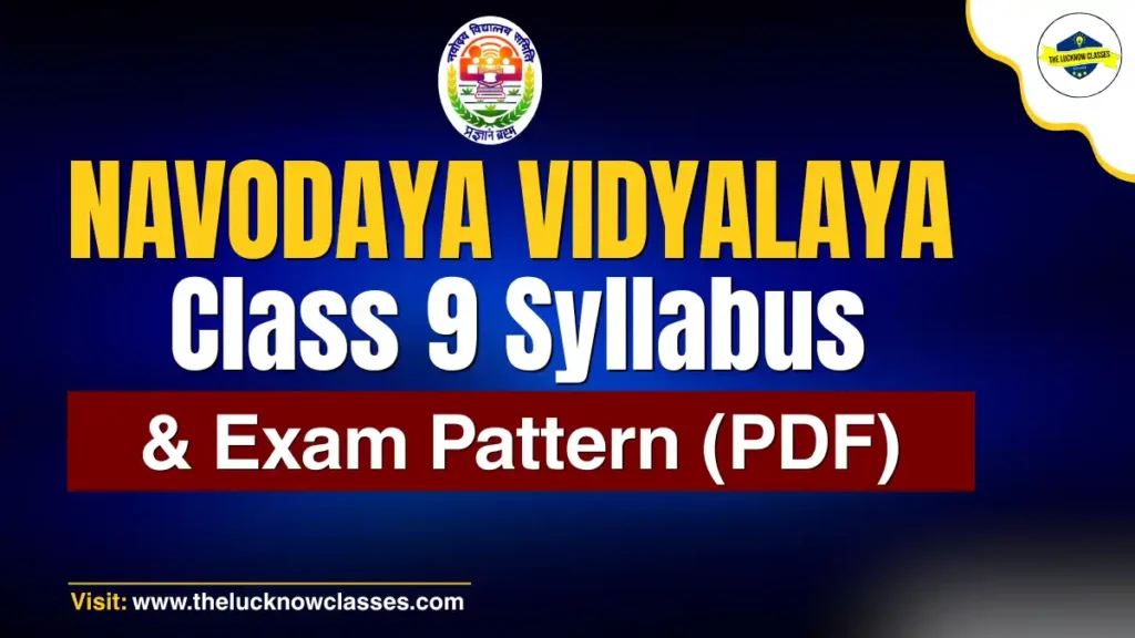 Navodaya Vidyalaya Class 9 Syllabus PDF Download