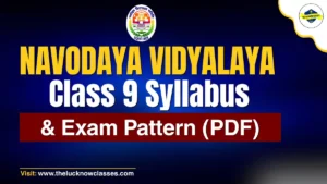 Navodaya Vidyalaya Class 9 Syllabus PDF Download