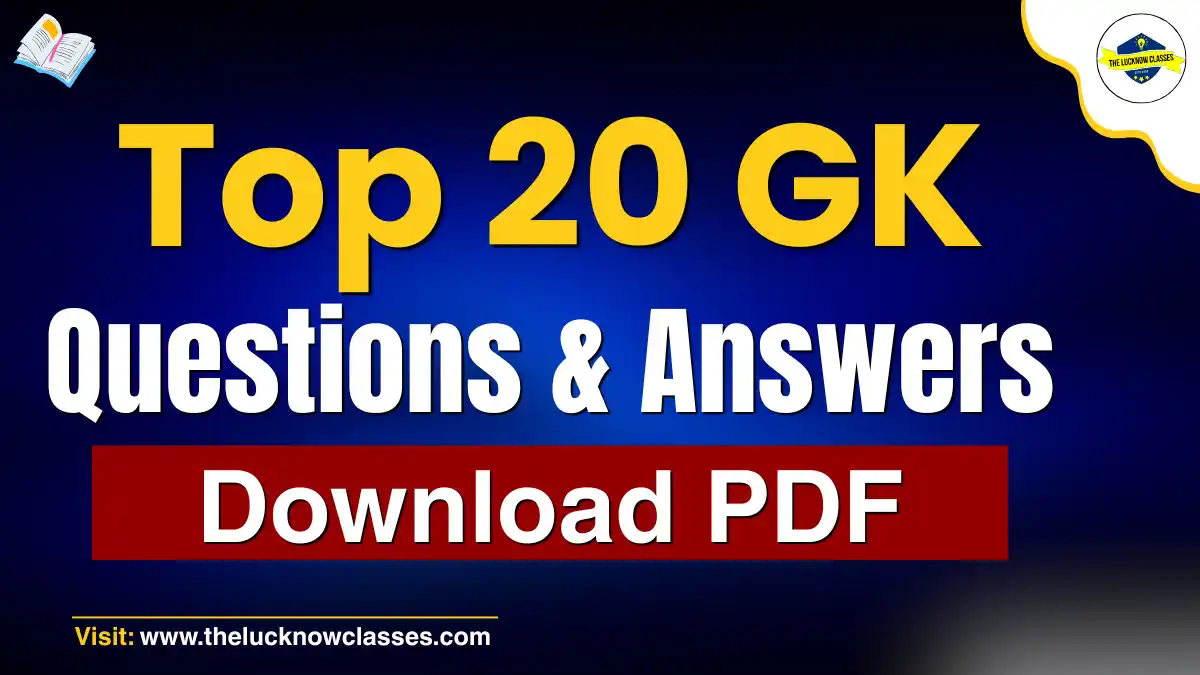 Top 20 GK Questions and Answers in English for Class 5 students (PDF Download)
