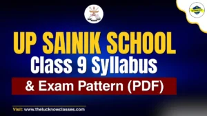 UP Sainik School Class 9 Syllabus PDF Download