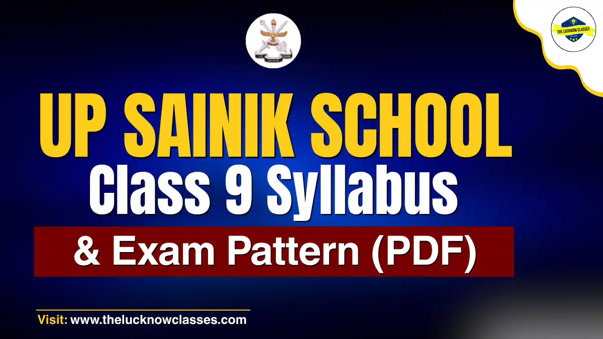 UP Sainik School Class 9 Syllabus PDF Download